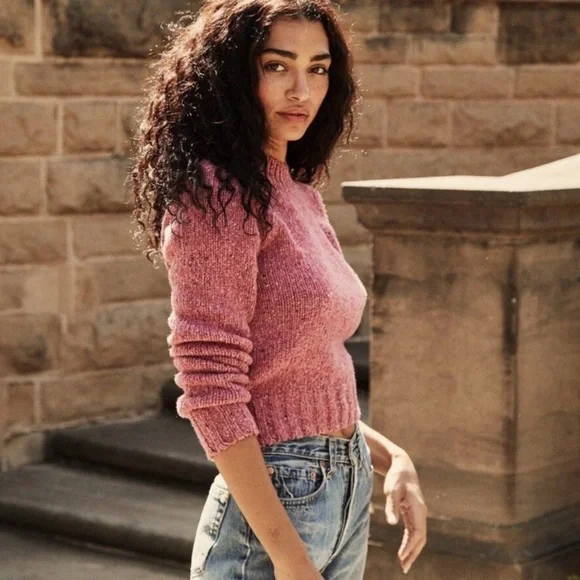 Doen Kaia Knit Sweaterin Rhubarb S - Picture 2 of 5